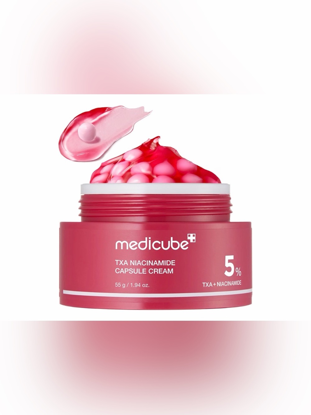 Medicube TXA Niacinamide Capsule Cream - Pink Brightening Moisturizer